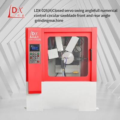 LDX-026A সার্ভো ফিড সম্পূর্ণ সিএনসি সার্কুলার সেগ ব্লেড ফ্রন্ট এবং রিয়ার এঙ্গেল গ্রাইন্ডার