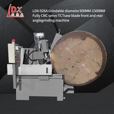 LDX-026A1500MM সম্পূর্ণ সিএনসি কার্বাইড সেগ ব্লেড ফ্রন্ট এবং রিয়ার এঙ্গেল গ্রিলিং মেশিন