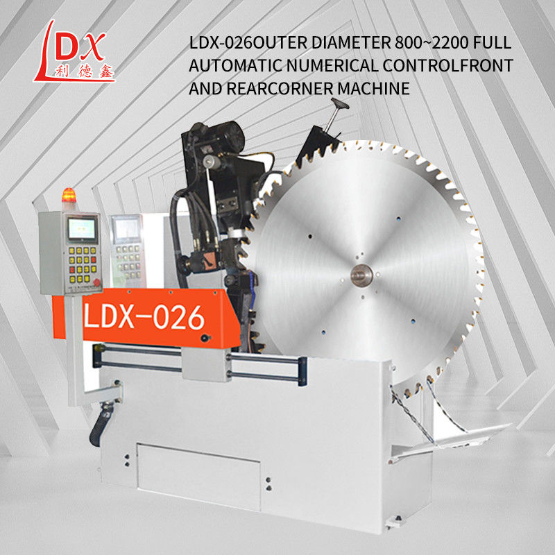 LDX-026 গ্রাইন্ড ব্যাসার্ধ 500-2200MM সম্পূর্ণ সিএনসি বৃত্তাকার দেখেছি ব্লেড সামনের এবং পিছনের কোণ গ্রাইন্ডিং মেশিন