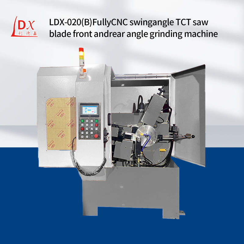 LDX-020B সম্পূর্ণ সিএনসি সার্কুলার সেগ ব্লেড সামনের এবং পিছনের কোণ গ্রিলিং মেশিন কারখানা পাইকারি